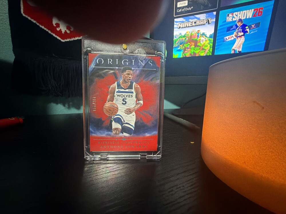 2024-25 Panini Origins Anthony Edwards Red #8 /299 Minnesota Timberwolves Basket